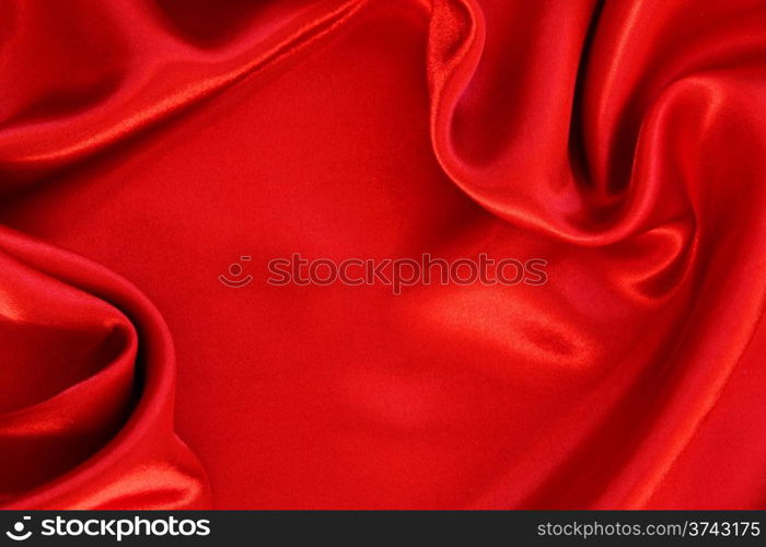 Smooth red silk can use as background