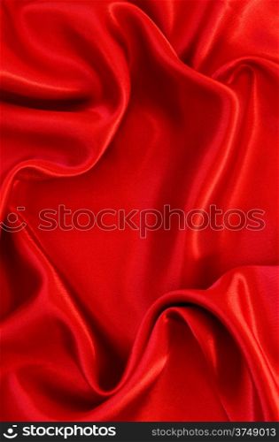 Smooth red silk can use as background