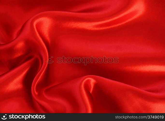 Smooth red silk can use as background