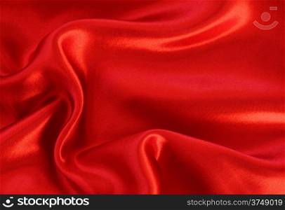Smooth red silk can use as background