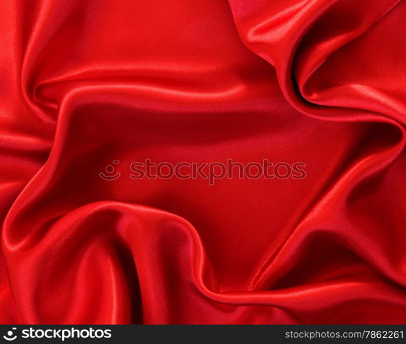 Smooth red silk can use as background