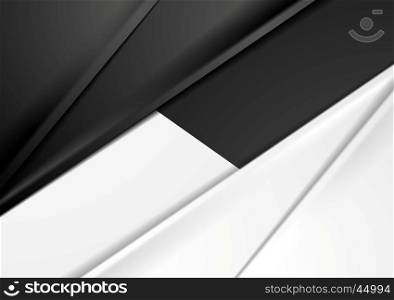 Smooth silk abstract black and white background. Smooth silk abstract black and white corporate background