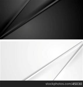 Smooth silk lines black and white backgrounds
