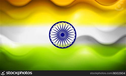 Smooth waves background. Colors of India. Smooth waves background. Colors of India. Republic Day 26 January design
