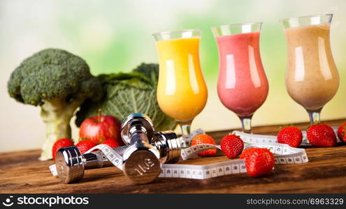 Smoothie diet, healthy and fresh