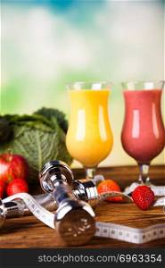 Smoothie diet, healthy and fresh