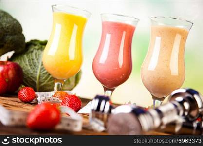 Smoothie diet, healthy and fresh