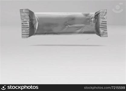 Snack Bar packaging blank pack empty template.Mock up.Realistic photo. 3D rendering