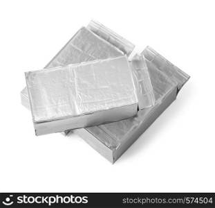 Snack package Packing for the isolation of the product on a white background with clipping path