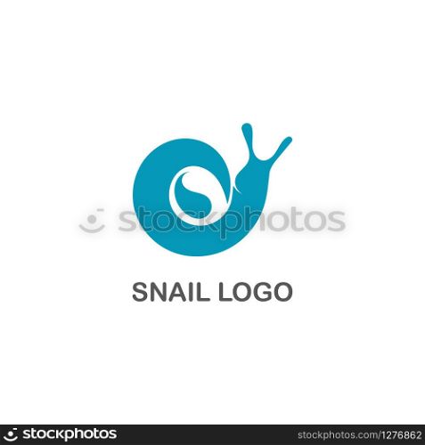 Snail logo creative template vector icon illustration design