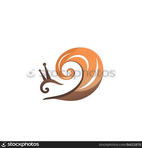 Snail Logo Template vector icon illustration design. EPS 10 file.