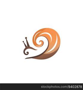 Snail Logo Template vector icon illustration design. EPS 10 file.