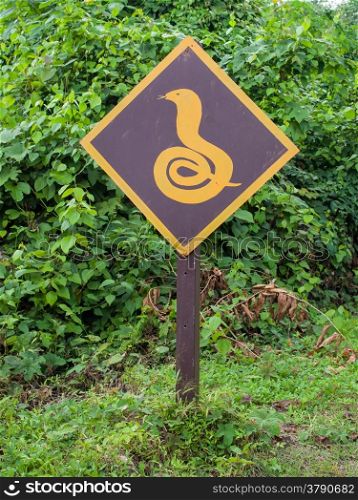 Snake Warning Sign