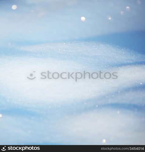 snow background close up