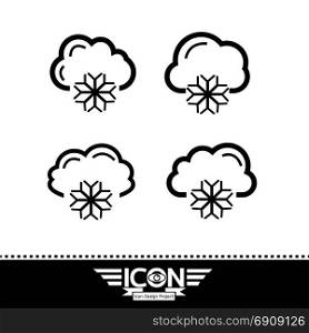 snow cloud icon