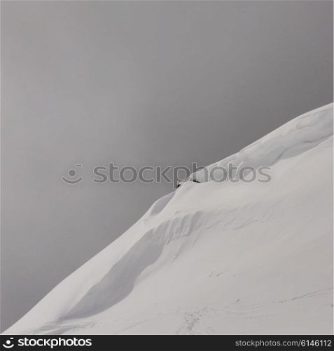 Snow covered hill in winter, Whistler Mountain, British Columbia, Canada