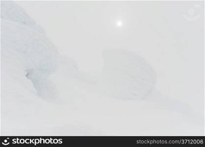 Snow covered mountain, Whistler Mountain, Whistler, British Columbia, Canada