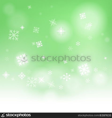 Snow Flakes Background Showing Snow Falling Or Wintertime