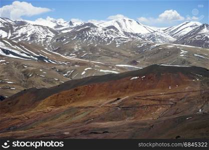 Snow mountain area in Tibet, China