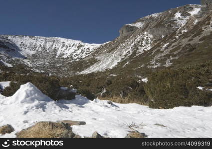 Snow mountain in Taiwan National Park, it is so beautiful and majestic alpine of the world.