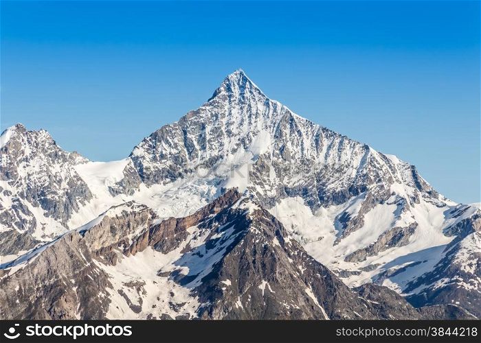 Snow Mountain Range Landscape at Alps Region, Switzerland