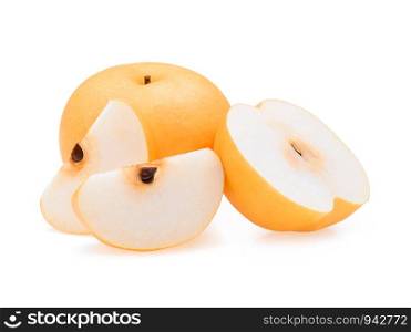 Snow Pear on white background