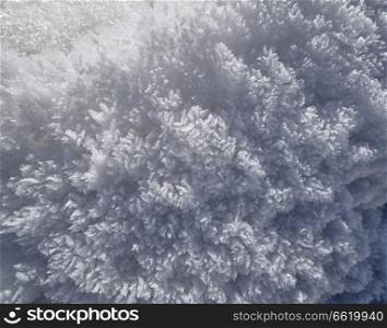 Snow texture in a ski resort of Pyrenees