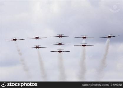 Snowbirds in Flight Canada formation acrobatic flying team