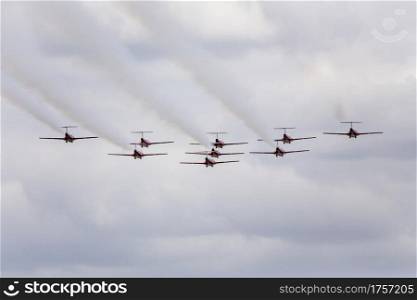 Snowbirds in Flight Canada formation acrobatic flying team