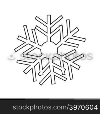 Snowflake icon illustration design