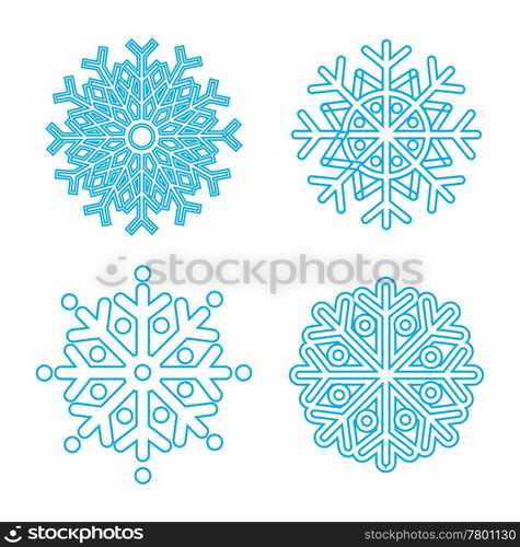 Snowflakes collection. Element for design. Vector eps8. Snowflakes