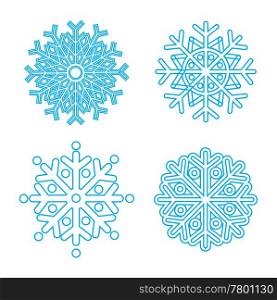 Snowflakes collection. Element for design. Vector eps8. Snowflakes