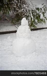 Snowman in Seattle park