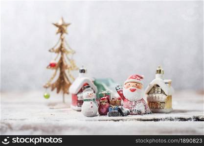 snowman santa claus ready christmas. Resolution and high quality beautiful photo. snowman santa claus ready christmas. High quality and resolution beautiful photo concept