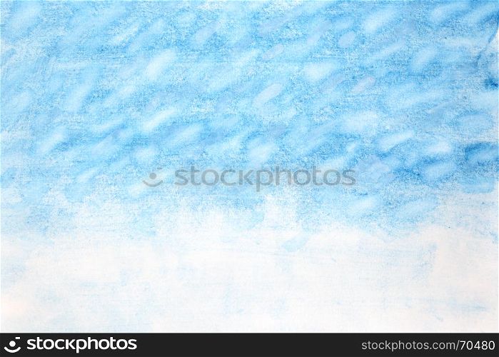 Snowstorm - Winter watercolor abstract background