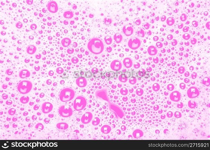 Soap bubbles in water, background, texture
