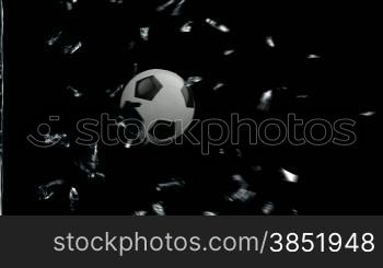 Soccer Ball breaking glass