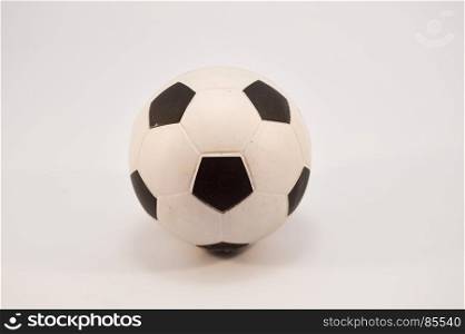 Soccer ball in white . Soccer ball in white and black on a white background