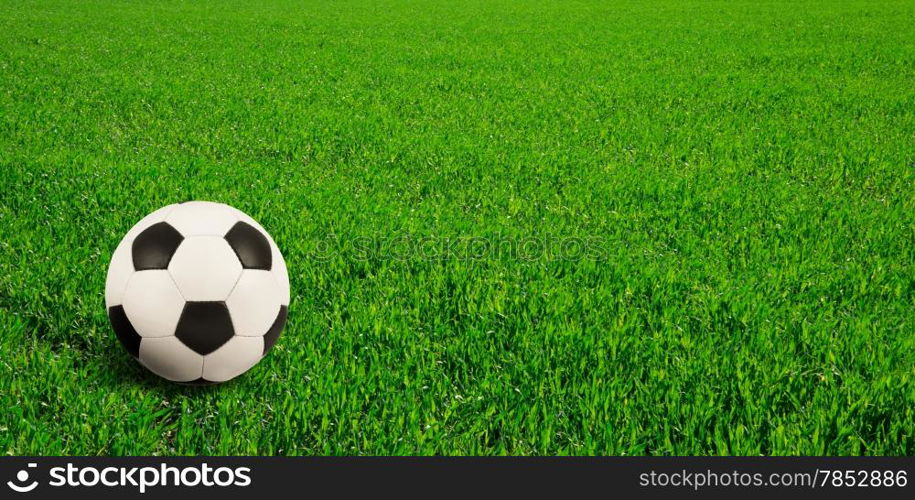 soccer ball on soccer field