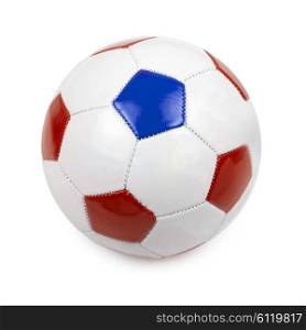 soccer ball with euro 2016 countries flags on a white background. soccer ball on white