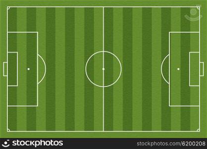 Soccer field, illustration. Football field with lines and areas. Marking the football field.