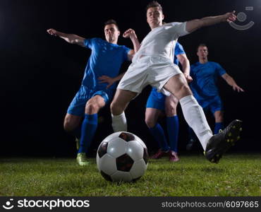 soccer football team player game duel isolated on black background