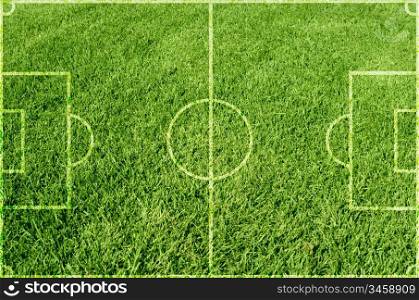 Soccer green grass field background
