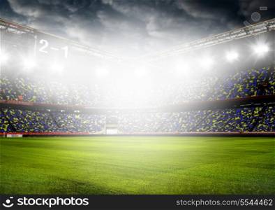 soccer or football stadium background