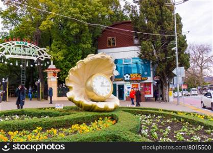SOCHI, RUSSIA - January 11, 2016: Park Riviera in city Sochi