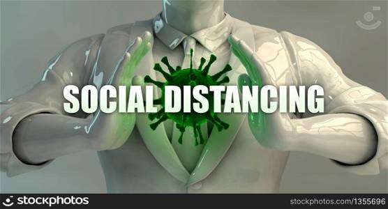 Social Distancing as a Virus Concept in Pandemic. Social Distancing