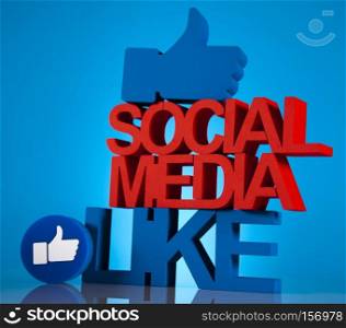 Social media, background, modern vivid theme