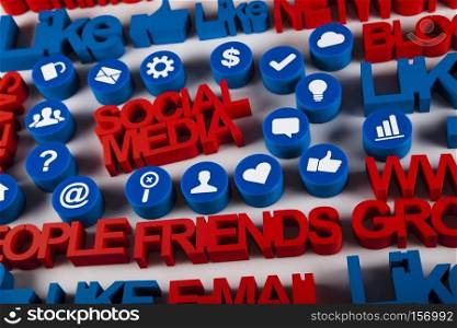 Social media, background, modern vivid theme