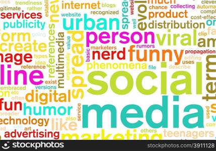 Social Media Concept as a Abstract Background. Social Media
