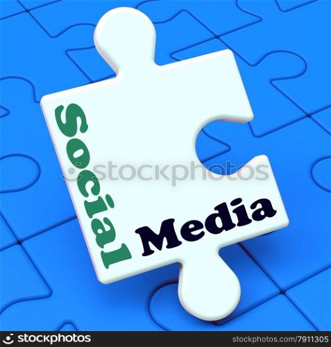 . Social Media Showing Online Networking Community Facebook Twitter Tweet